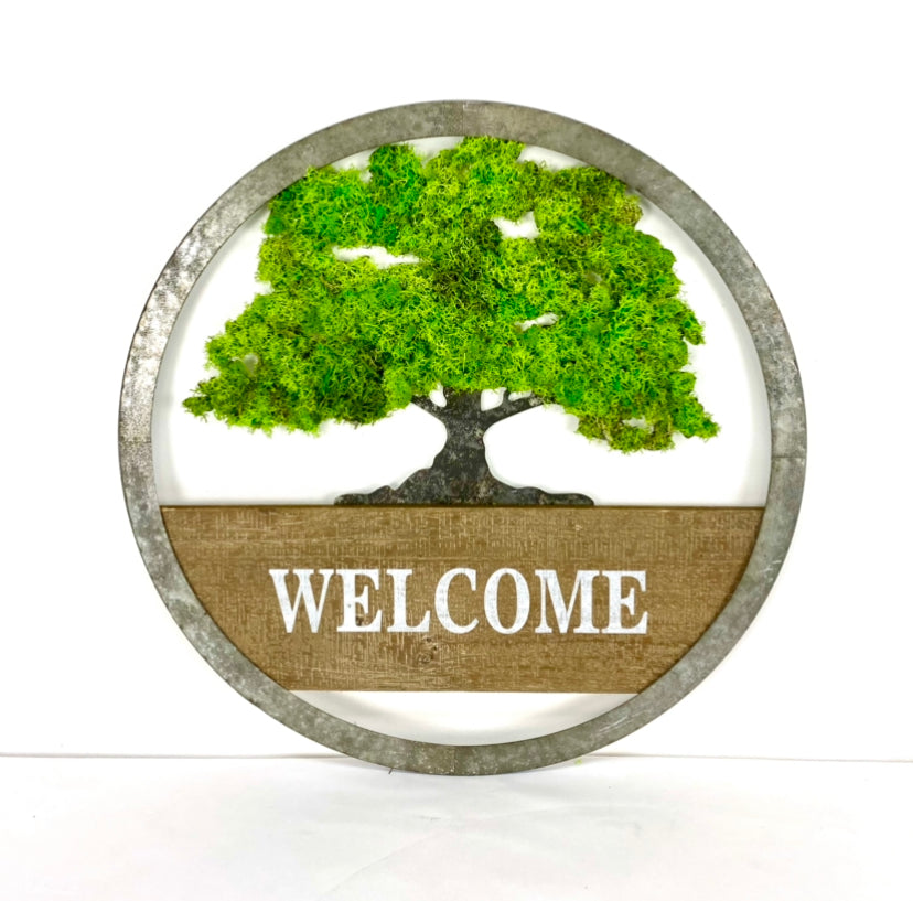 Welcome Moss Frame